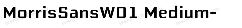 MorrisSansW01 Medium字体转换